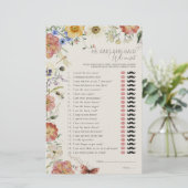 Papier He Said She Said Pressed Wildflower Shower Game (Debout devant)