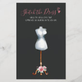 Papier Hearts Roses Esquisse la Fête des mariées de robe (Devant)