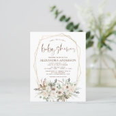 Papier Herbe des Pampas de Baby Shower Bohème Eucalyptus (Debout devant)