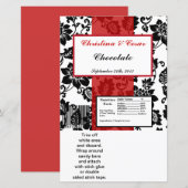Papier Hershey's Grand Bar Wrapper Black Flourish Red Str (Devant / Derrière)