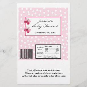 Papier Hershey's Large Bar Wrapper Berry Garden Lady
