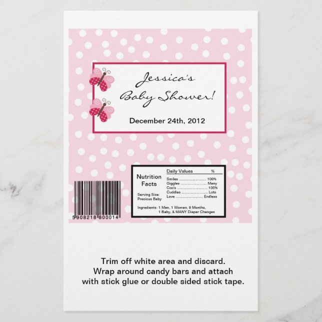 Papier Hershey's Large Bar Wrapper Berry Garden Lady (Devant)