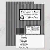 Papier Hershey's Large Bar Wrapper Black Grey Flourish St (Devant / Derrière)