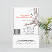 Papier Hershey's Large Bar Wrapper Fall Tree Initial Carv (Debout devant)