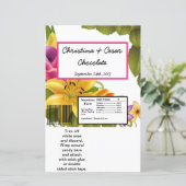 Papier Hershey's Large Bar Wrapper Hawaiian Exotic Flower (Debout devant)