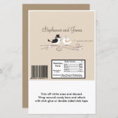 Papier Hershey's Large Bar Wrapper Mariage Birds Bride (Devant / Derrière)