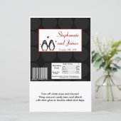 Papier Hershey's Large Bar Wrapper Penguin Love Couple (Debout devant)