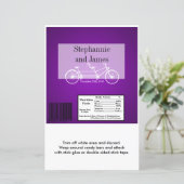 Papier Hershey's Large Bar Wrapper Purple Double Vélo (Debout devant)