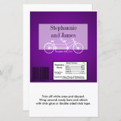 Papier Hershey's Large Bar Wrapper Purple Double Vélo (Devant / Derrière)