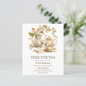 Papier Heure budgétaire pour l'invitation de Baby shower  (Debout devant)