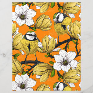 Papier Heure du printemps en jaune