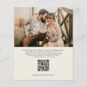 Papier Heureusement Jamais après la fête de mariage QR Co (Dos)