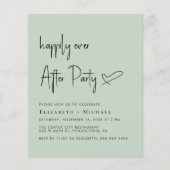 Papier Heureusement Jamais Après Mariage Réception Invita (Devant)