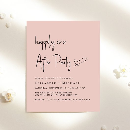 Papier Heureusement Jamais Après Mariage Réception Invita