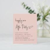 Papier Heureusement Jamais Après Mariage Réception Invita (Debout devant)