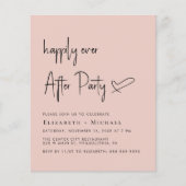 Papier Heureusement Jamais Après Mariage Réception Invita (Devant)