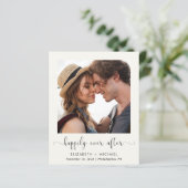 Papier Heureusement Jamais Après Photo QR Code Réception  (Debout devant)