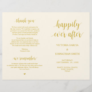 Papier Heureusement pour toujours après, Cérémonie Foldab