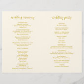 Papier Heureusement pour toujours après, Cérémonie Foldab (Dos)