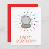 Papier heureux anniversaire (brightBurst) (Devant / Derrière)