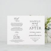 Papier Heureux Jamais Après, Cérémonie Mariage Foldable (Debout devant)