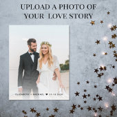 Papier Heureux Jamais après la Faire-part de mariage phot