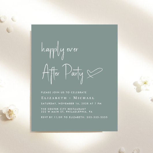 Papier Heureux Jamais Après Mariage Après Invitation De F