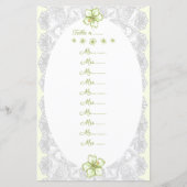 Papier Hibiscus & dentelle BLANC (Devant)