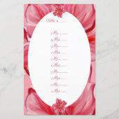 Papier Hibiscus & dentelle RED (Devant)