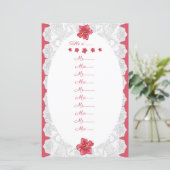 Papier Hibiscus & dentelle RED (Debout devant)