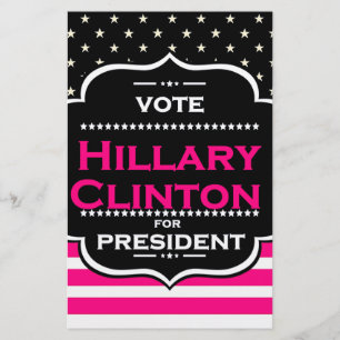 Papier hillary clinton rose