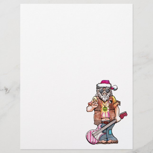 Papier Hippie Père Noël (Devant)