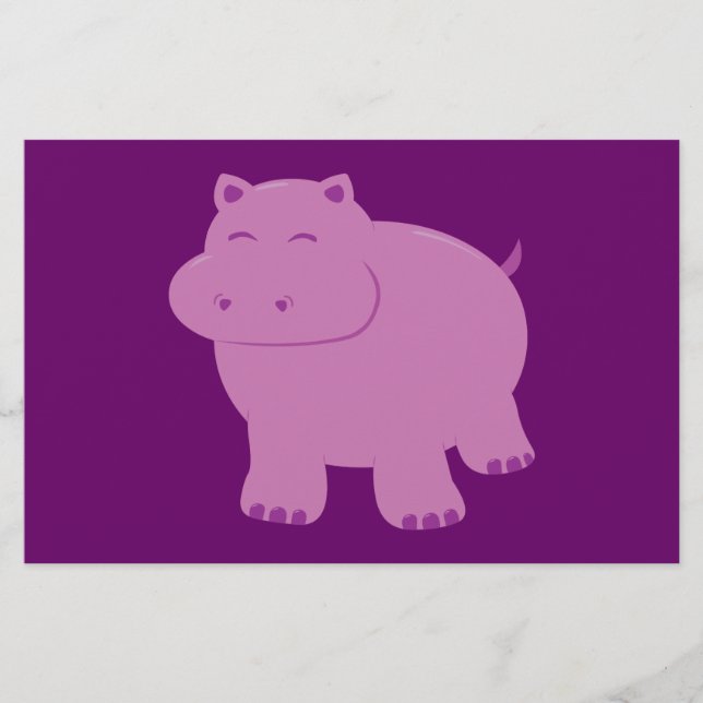 Papier Hippo mignon (Devant)
