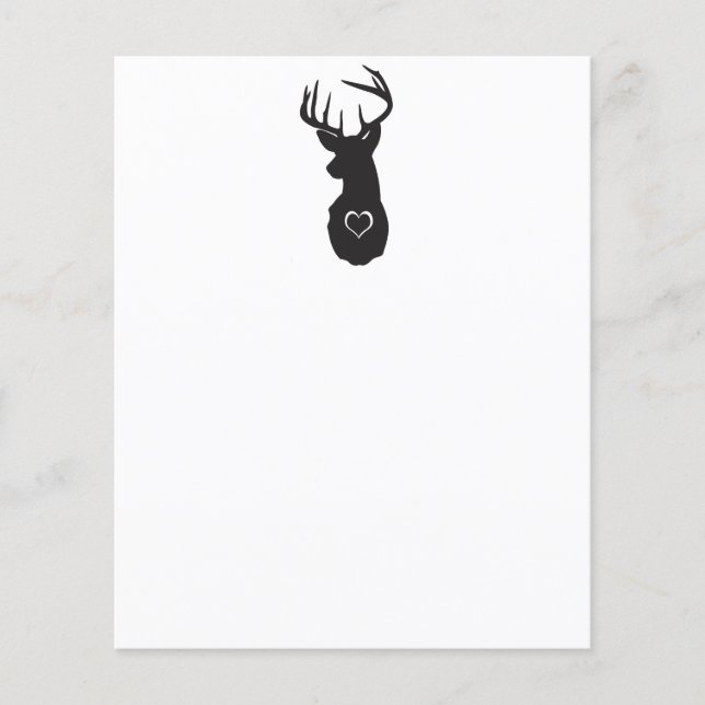 PAPIER HIPSTER DEER AU COEUR (Devant)