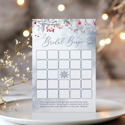 Papier Hiver Amour dans la neige nuptiale douche jeu de b