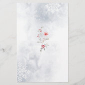 Papier Hiver bleu poussiéreux Où étions-nous la nuptiale  (Dos)