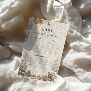 Papier Hiver Bois Animaux Conseils et prédiction pour béb
