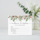 Papier Hiver conseils à feuillage persistant et souhaits (Debout devant)