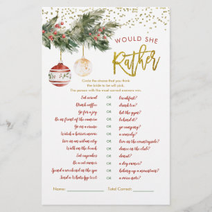 Papier Hiver Deck les Halls nuptiale elle préfère