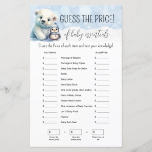 Papier Hiver Froid Hors Baby shower Jeu de devinette