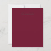 Papier Hiver Red Berries Pine Cones Mariage (Dos)