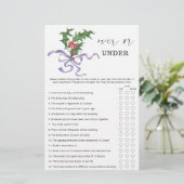 Papier Hiver sur ou sous la douche nuptiale (Debout devant)