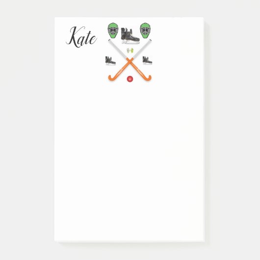 Papier Hockey Post-it (Devant)