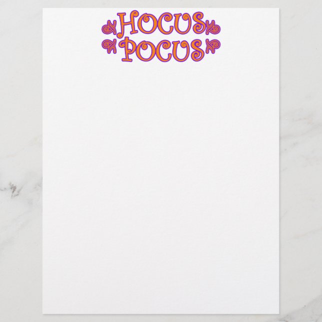 Papier Hocus Pocus (Devant)