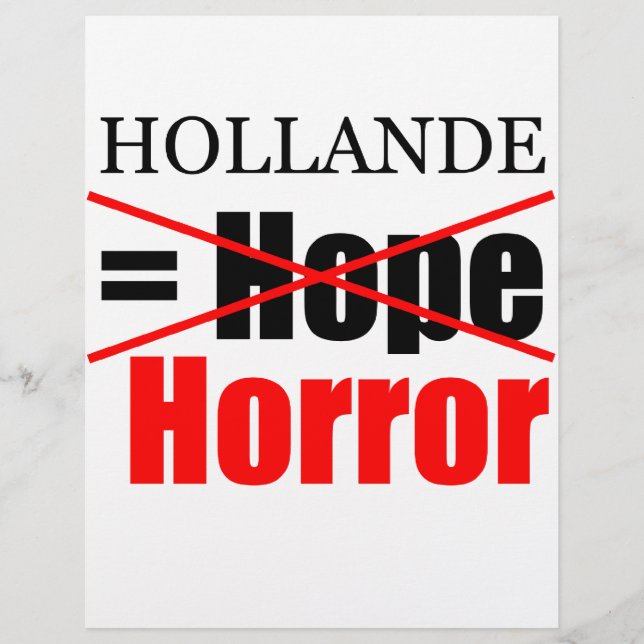 Papier Hollande Not Hope = Horreur - En-tête (Devant)