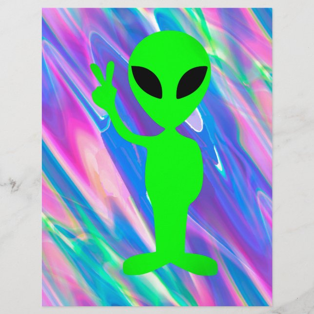 Papier Hologramme alien (Devant)