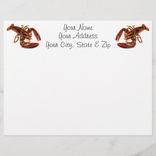 Papier Homard (Devant)
