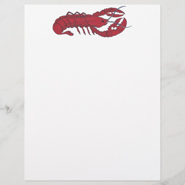 Papier Homard vintage (Devant)