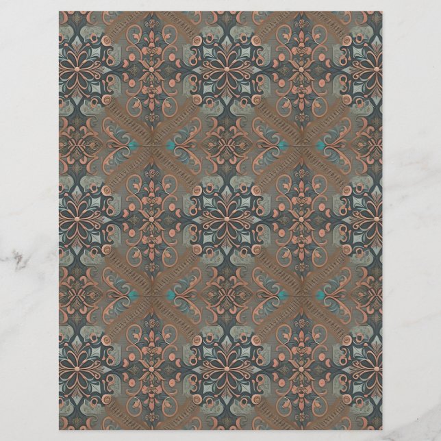 Papier Homely cottage pattern /paper sheet (Devant)