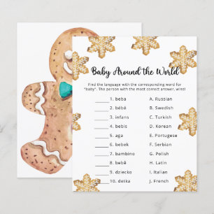 Papier Homme en pain d'épices - Bébé autour du monde jeu